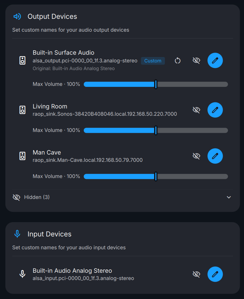 Audio Device Aliases
